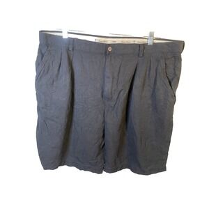 Tommy Bahama Shorts Men's 44 Black 100% Silk Beach Vacation  Resortwear Cruise